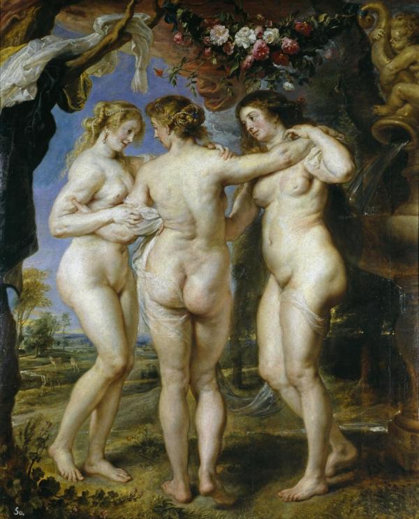 Beleza na Grécia antiga, em pintura de Rubens.